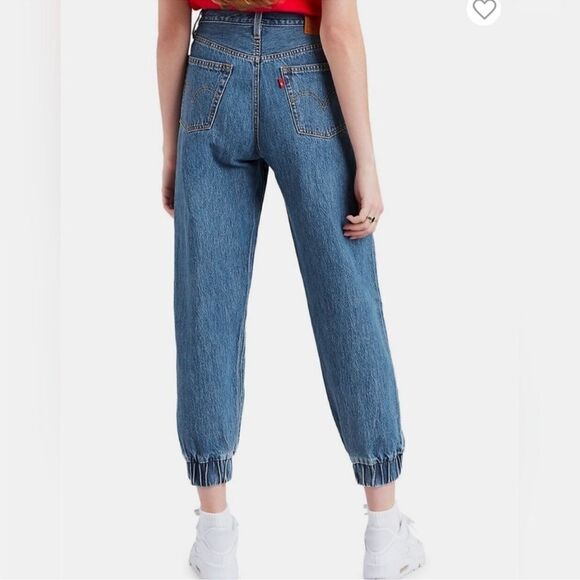 Levi's 501 Jeans Women's Jog My Memory Denim Joggers Size 27 Buttonfly High Rise - Picture 4 of 15